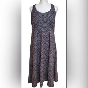 Women’s Prana Cantine Black and gray sleeveless mini dress athleisure casual